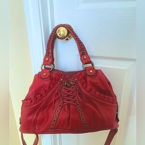 Lockheart red leather bag Like NEW